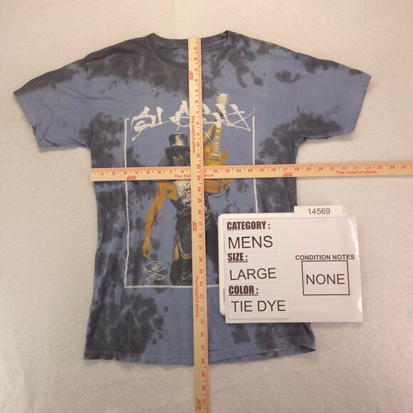 Slash Band Crew Neck Graphic Short Sleeve Shirt Adult Mens Size Large L Tie Dye - Picture 5 of 9